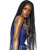 Sensationnel Cloud 9 Ruwa 4x4 Swiss Lace Hand-Braided Front Wig - BOX BRAID 36"